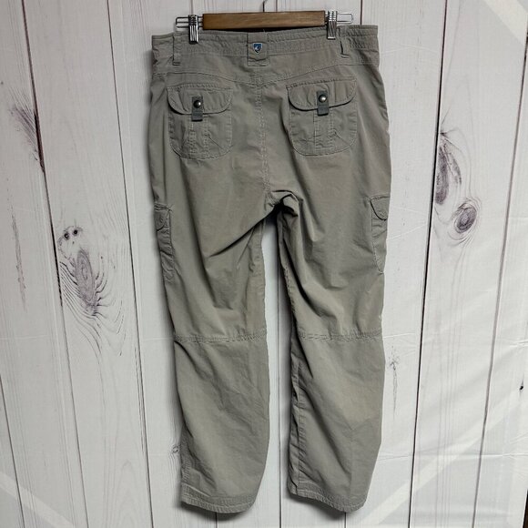 KÜHL Women’s Splash Roll-Up Pants – Khaki Beige, Size 14, EUC - Picture 4 of 13